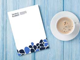 Letterhead stationary and coffee